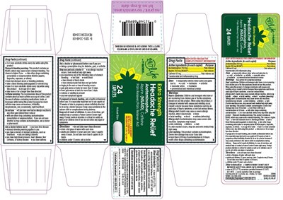 Pdp/package/label (5641 4 7e Extra Strength Headache Relief 24ct Paint)